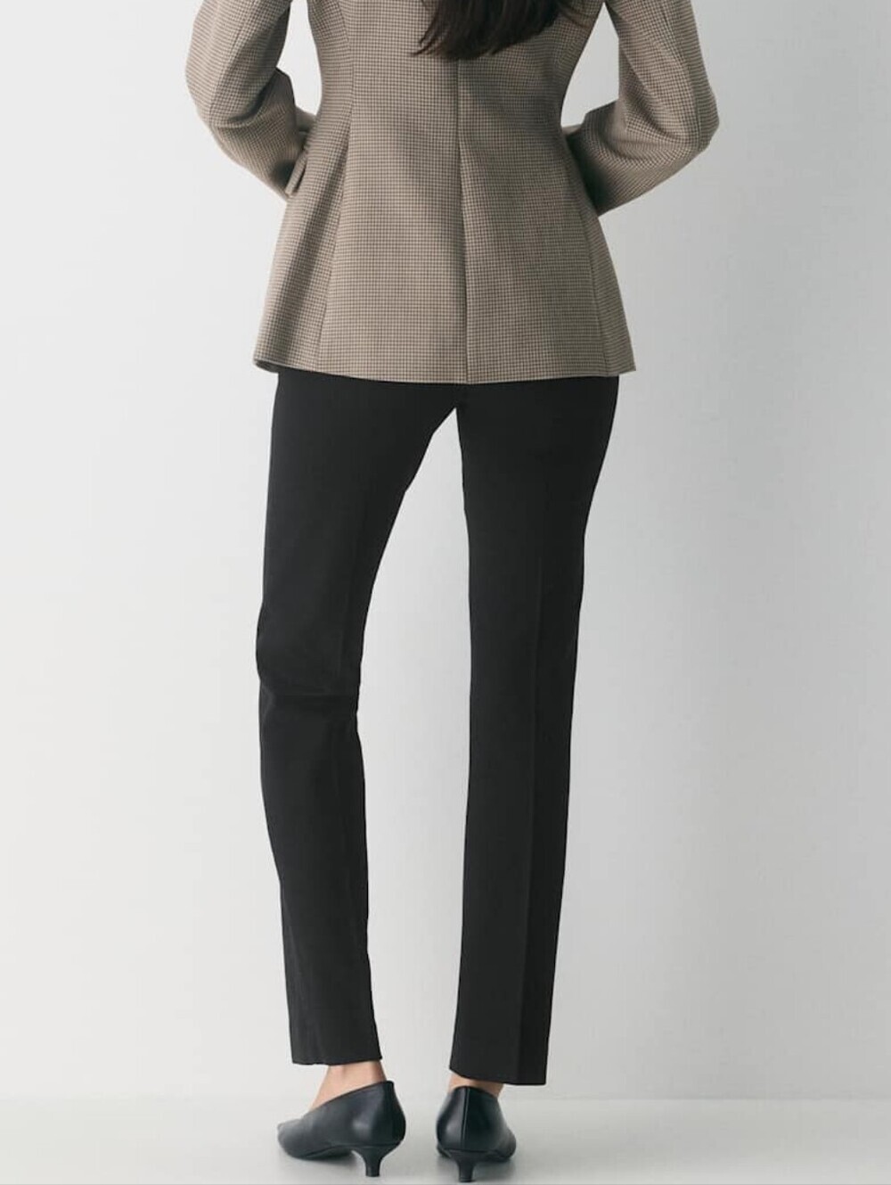 NWT Aritzia Babaton Royalton Pants Slim fit Straight leg Twill Pants Black Sz 10 - Picture 7 of 16
